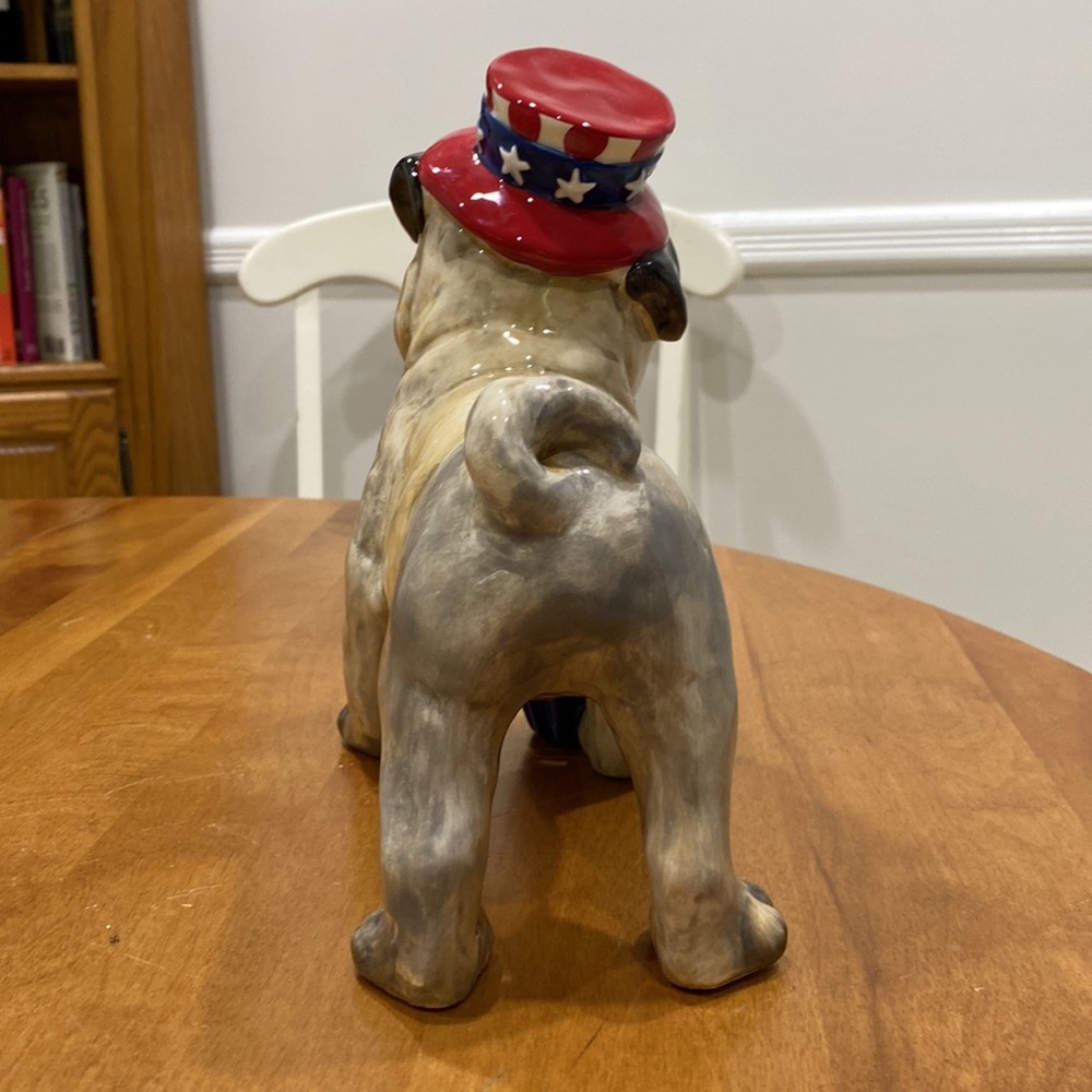 NWOT. Blue Sky, 4th of July bulldog figurine. - Picture 4 of 8